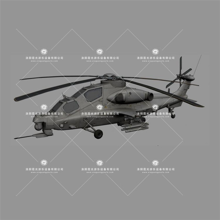 玉州武装直升机3D模型